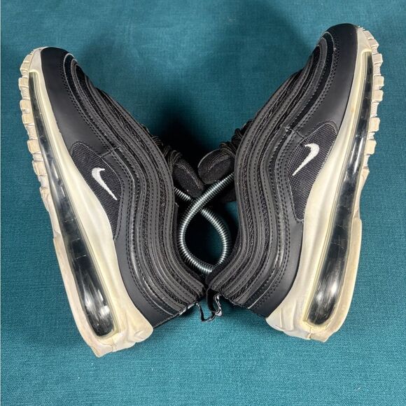 Nike Air Max 97Running Shoes Black Lace Up Sneakers Size 5.5Y/7Women - Picture 5 of 8
